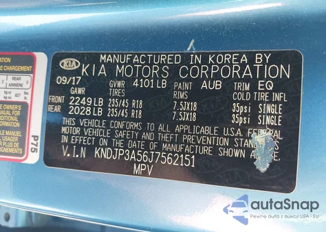 2018 Kia Soul + from USA, damaged, VIN KNDJP3A56J7562151